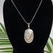 Boma Sterling Silver Necklace Mother Of Pearl Mosaic Oval    