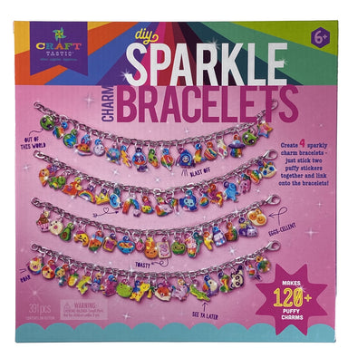 DIY Sparkle Charm Bracelets    