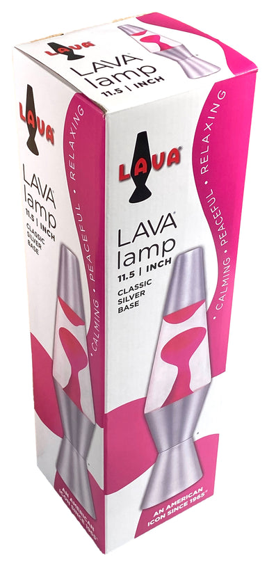 Lava Lamp - 11.5" Pink and Clear    