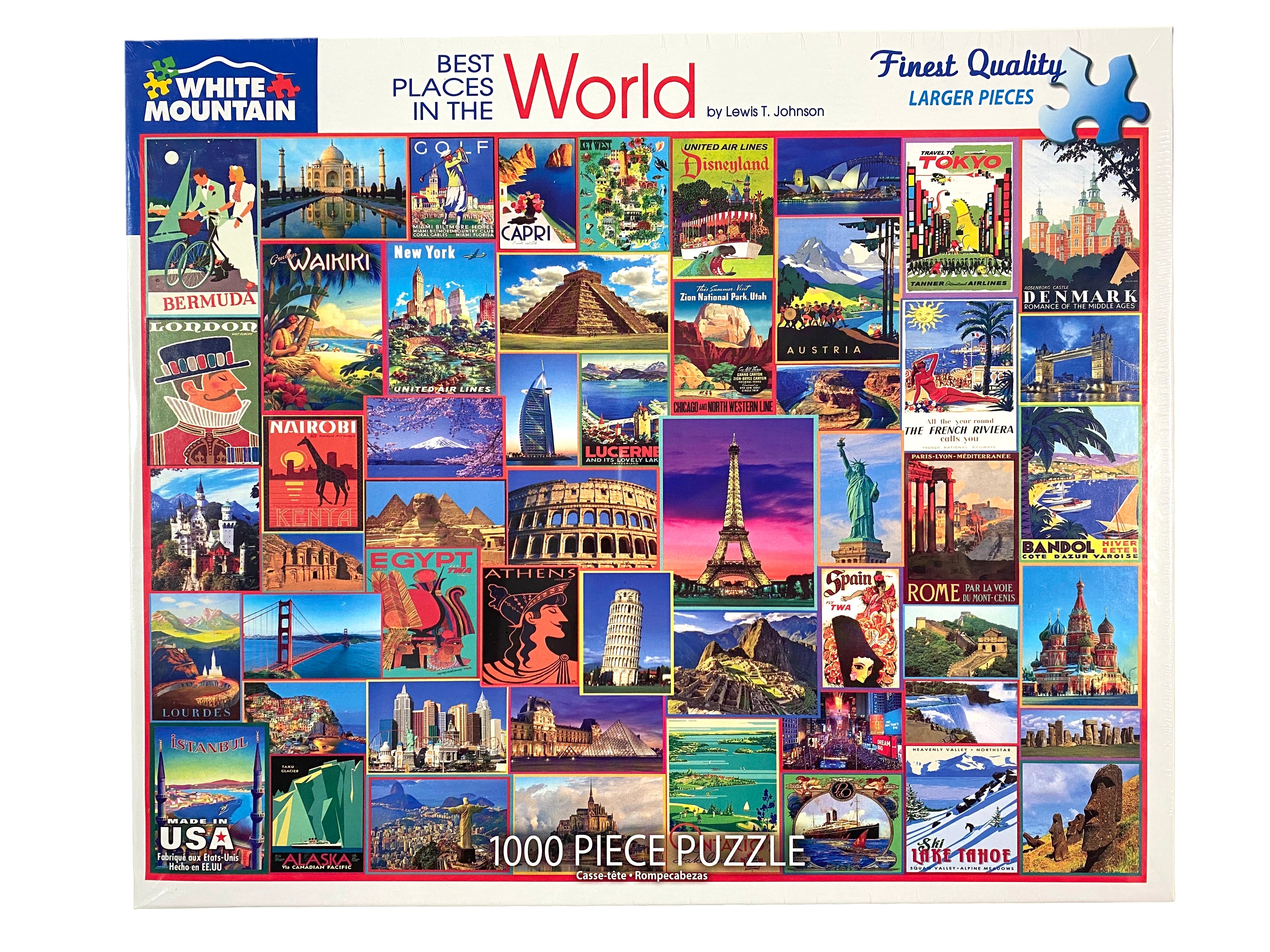 Best Places in the World 1000 piece puzzle    