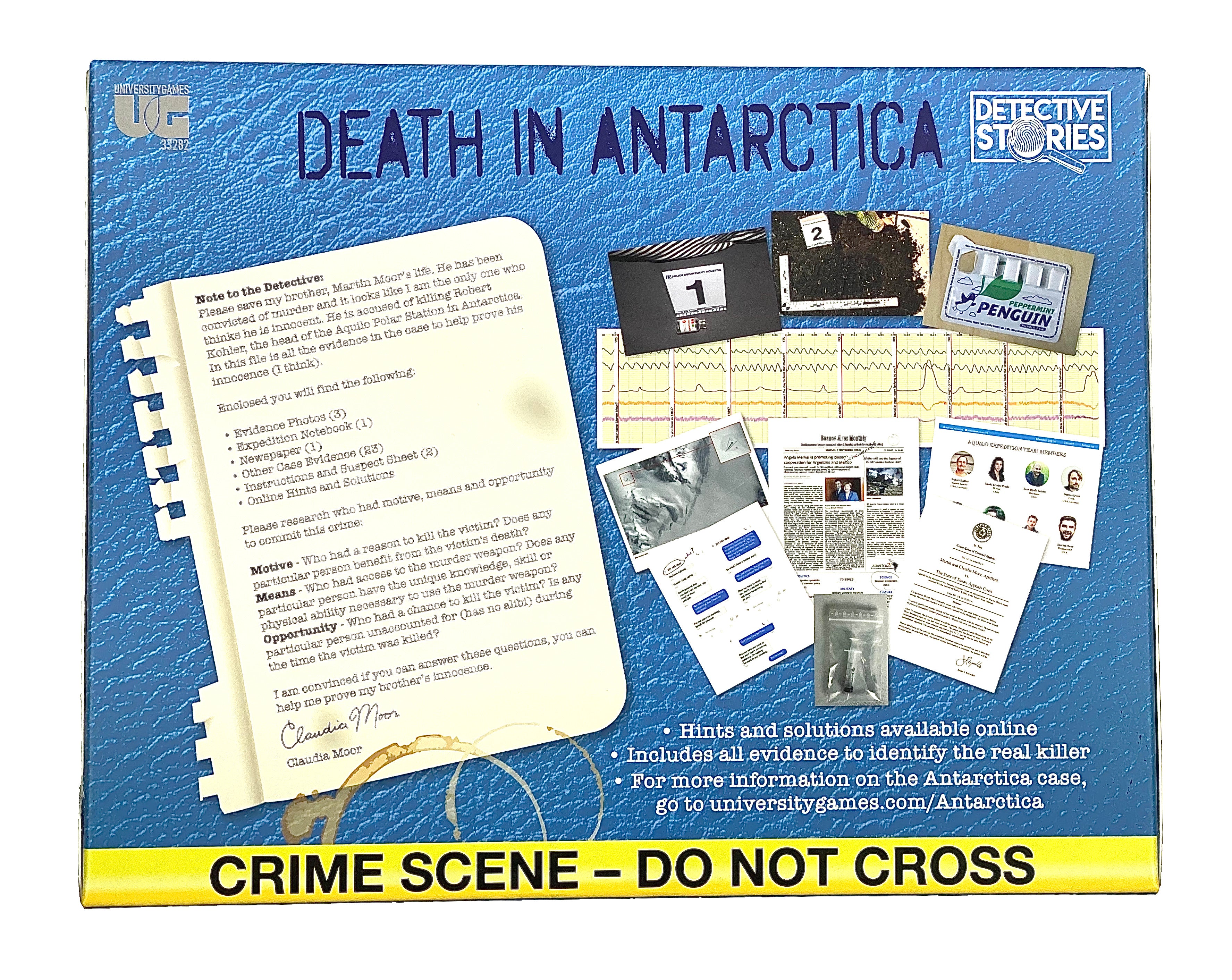 Murder Mystery Case Files Death in Antarctica Game