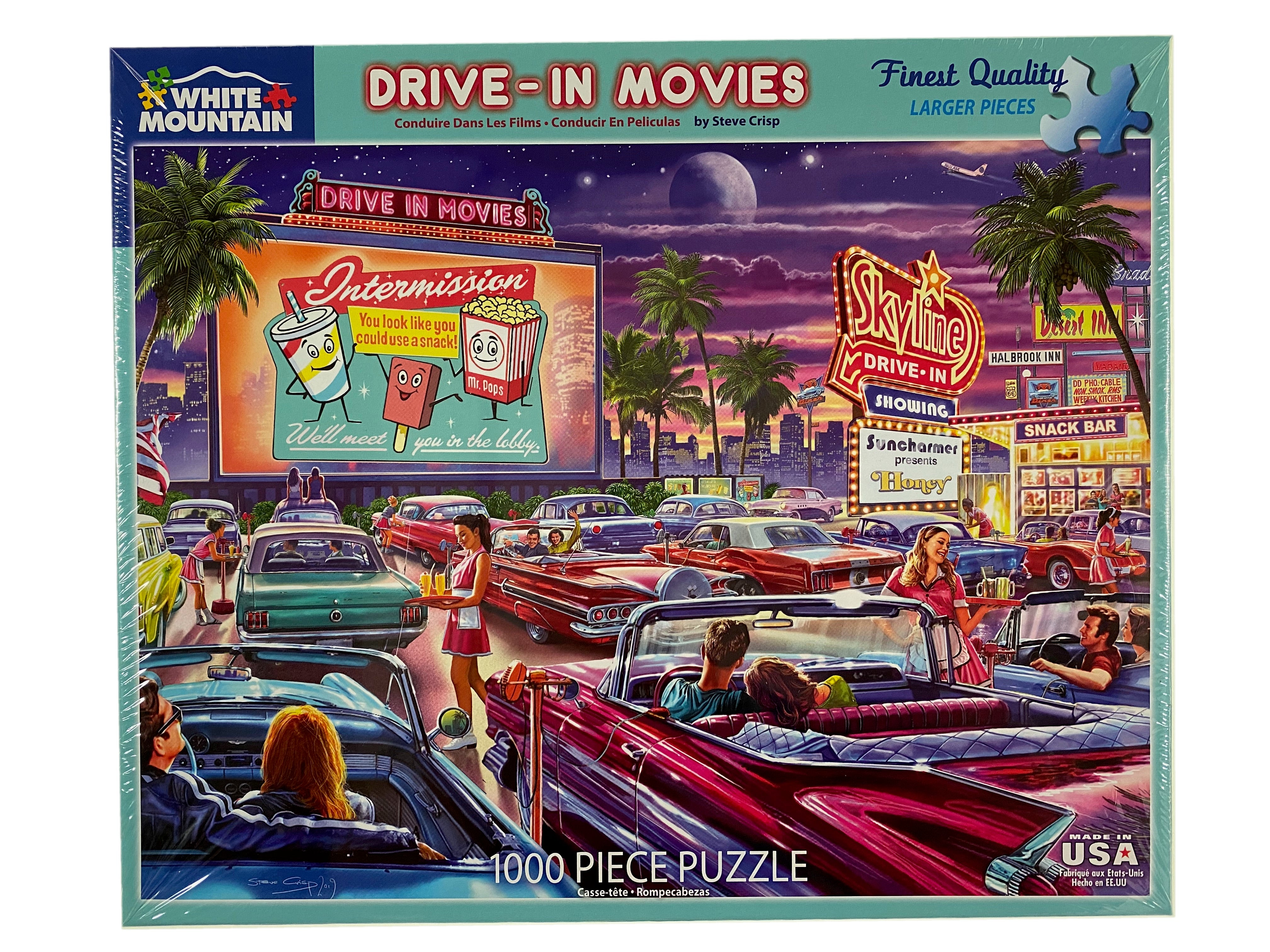 Drive In Movies 1000 Piece Puzzle    