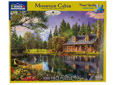 Mountain Cabin 1000 Piece Puzzle    
