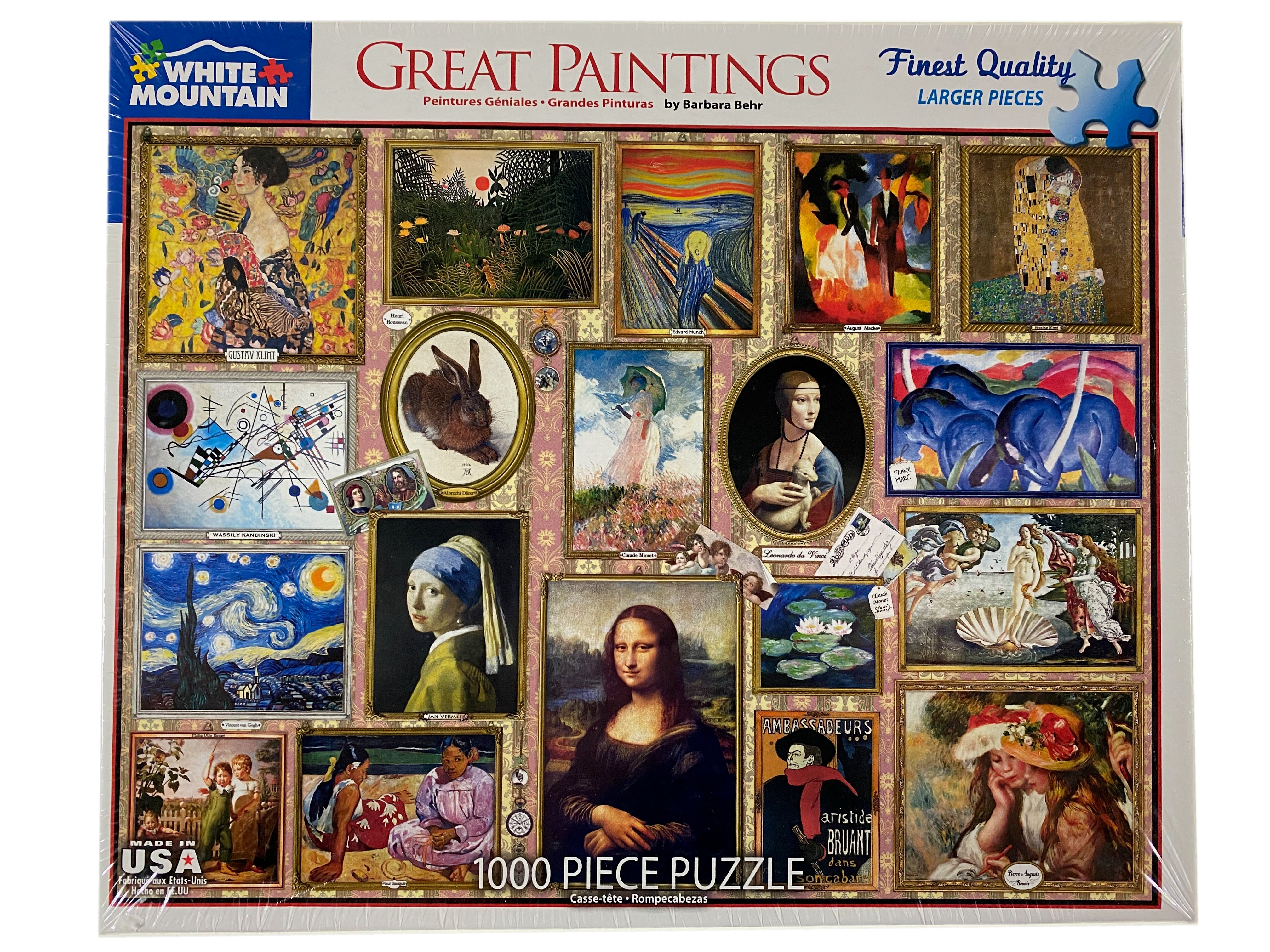Great Paintings 1000 piece puzzle    