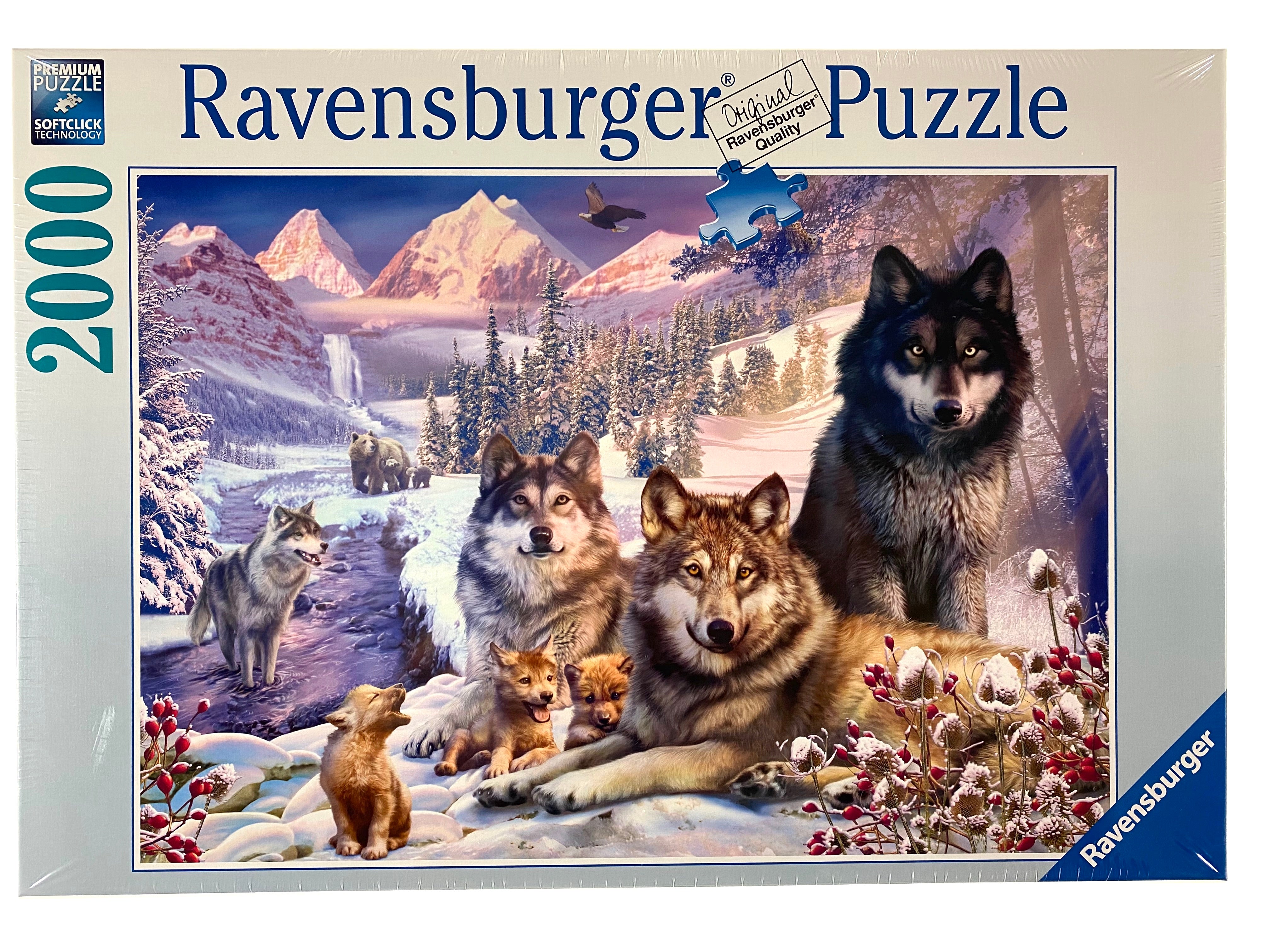 Wolves In The Snow 2000 Piece Puzzle    