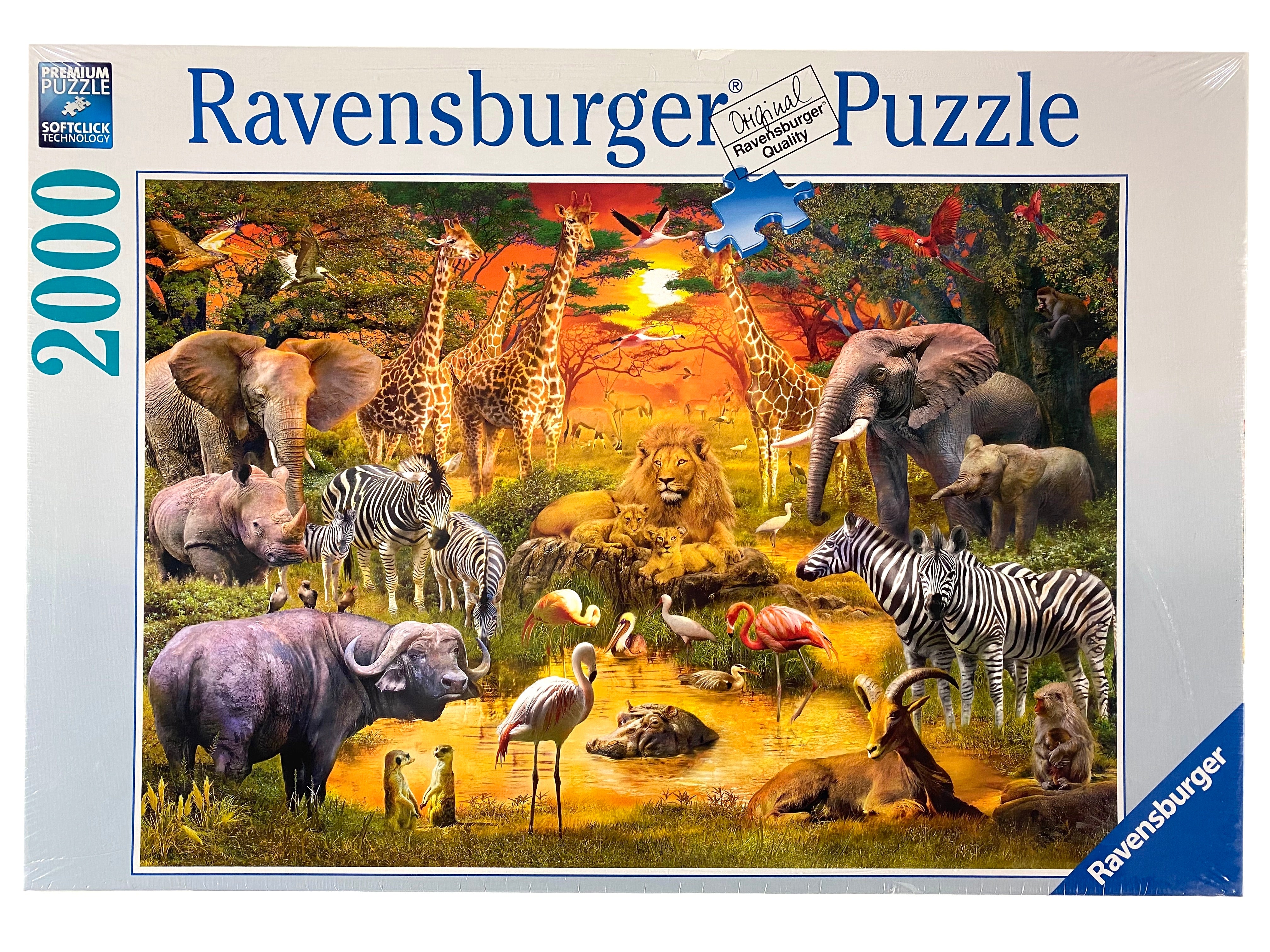 Gathering At The Waterhole 2000 Piece Puzzle    