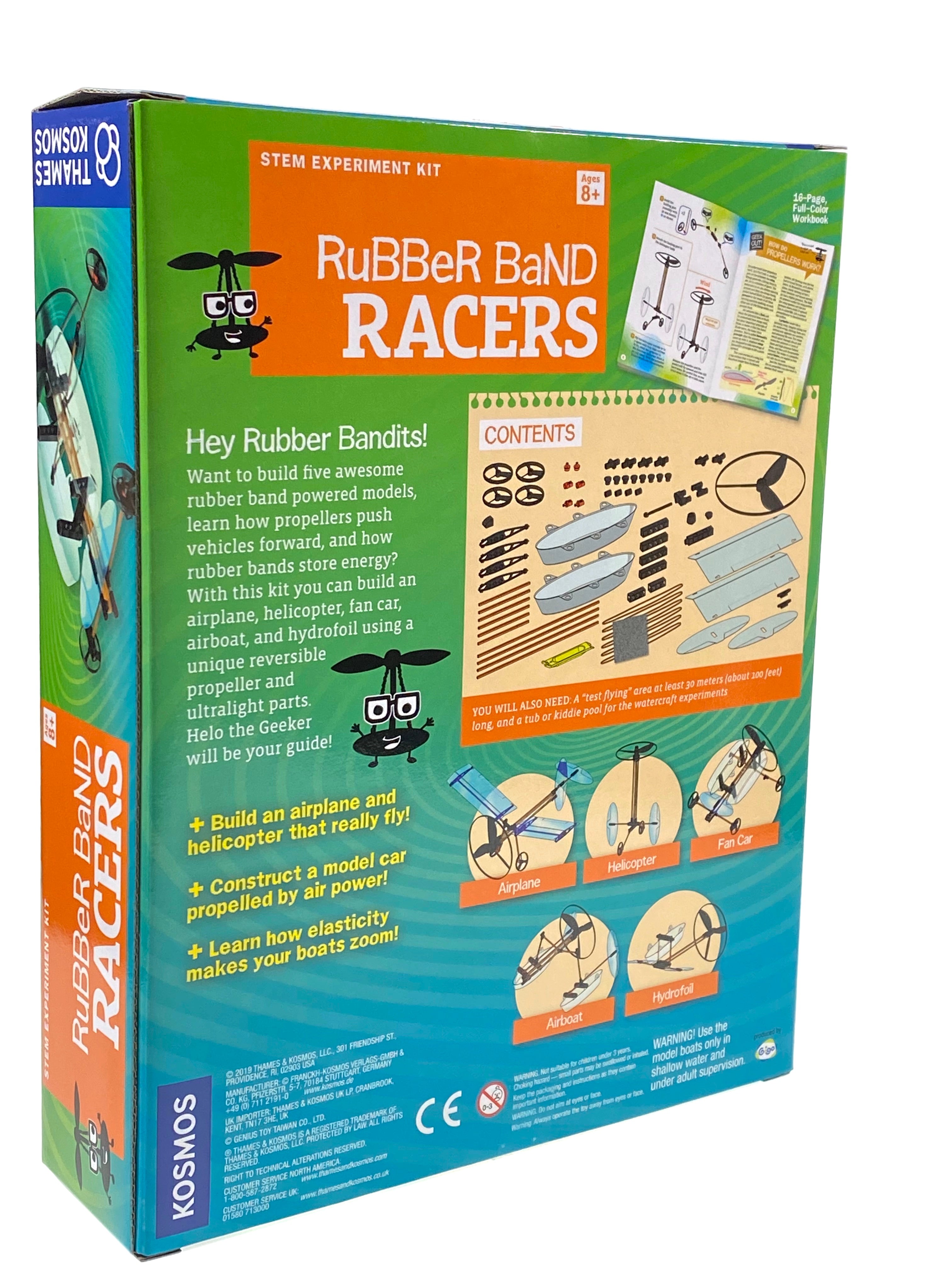 Rubber Band Racers - 5 in 1 Models    