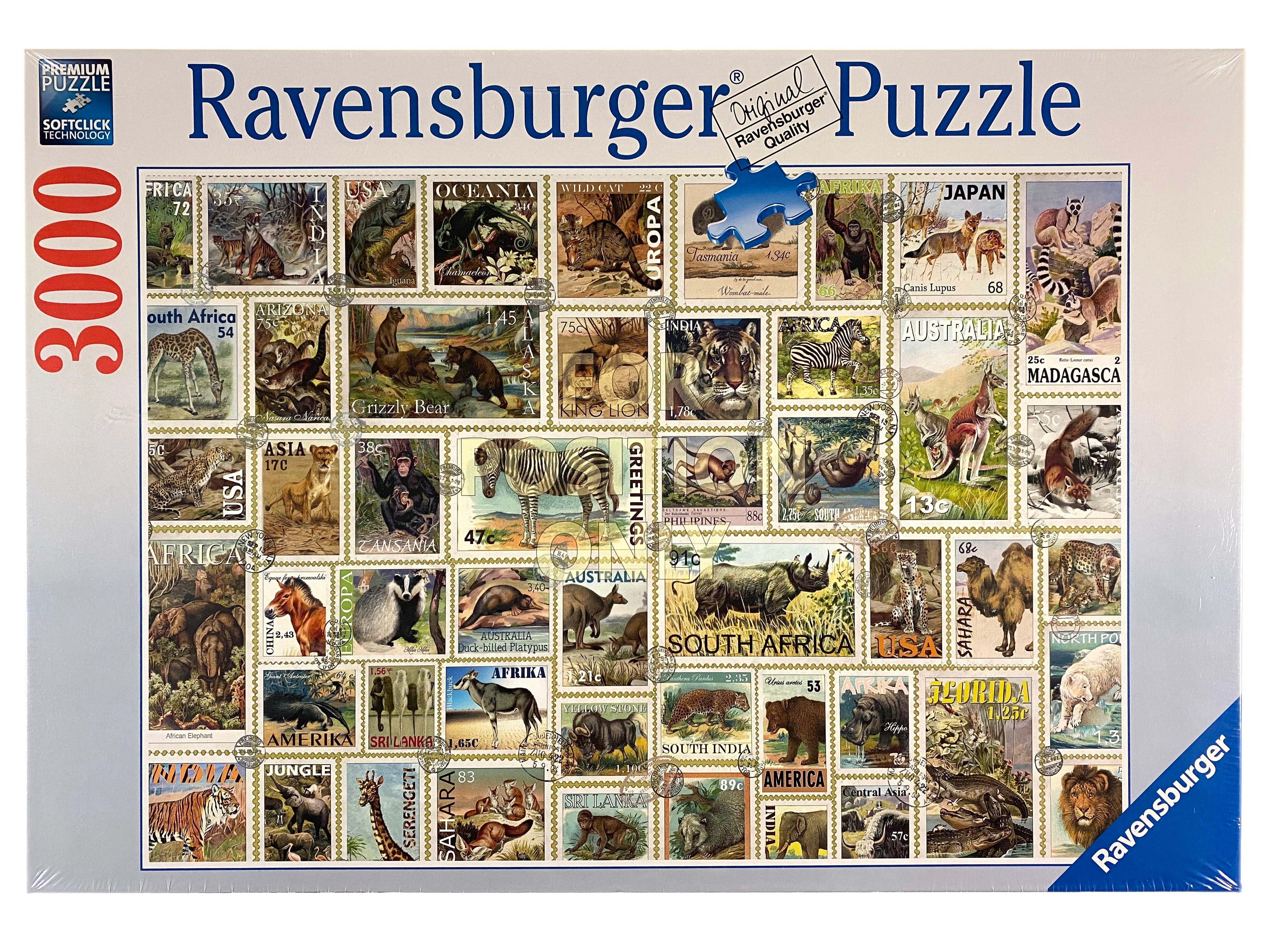 Animal Stamps 3000 Piece Puzzle    