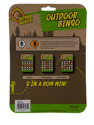 Outdoor Bingo - Single Reusable Bingo Card    