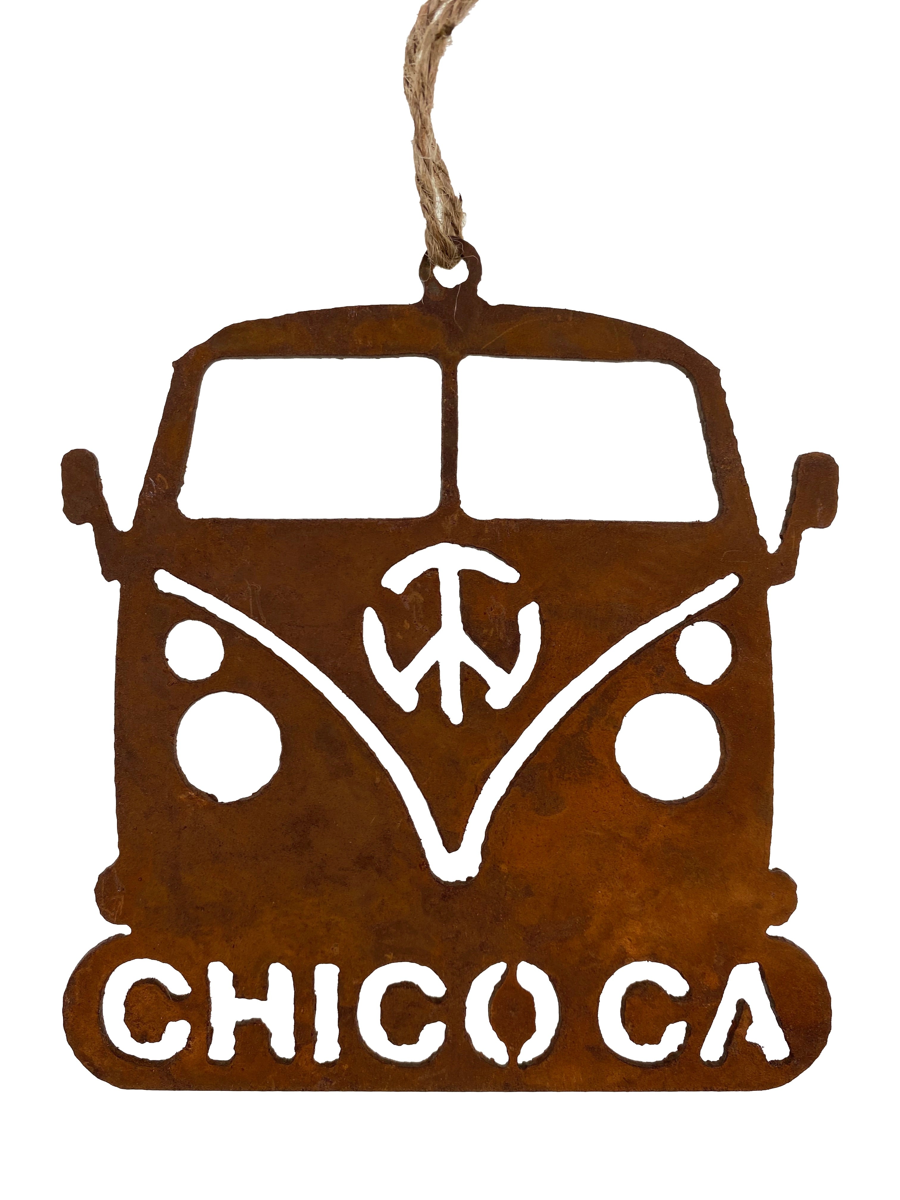 Chico Ornament - Peace Bus    