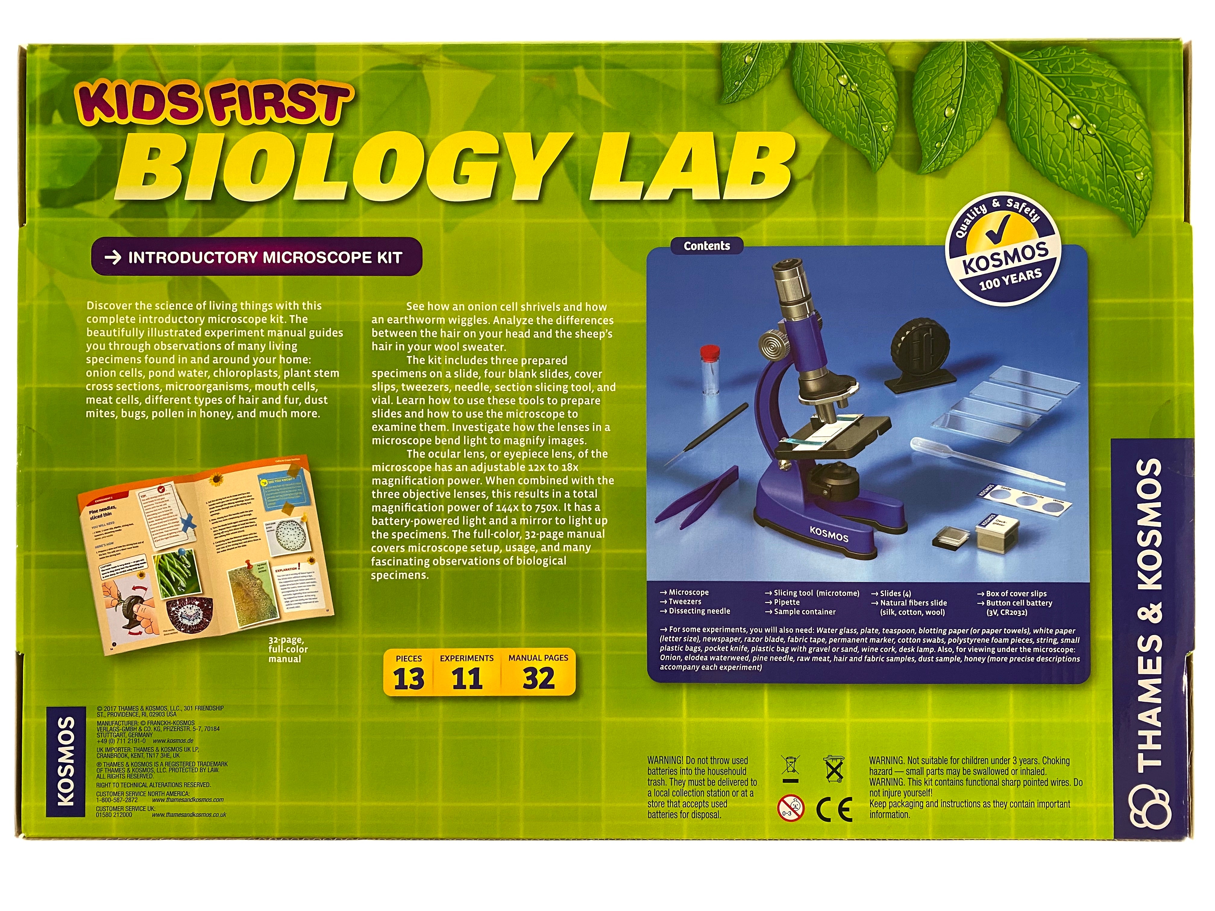 Kids First Biology Lab - Introductory Microscope Kit    