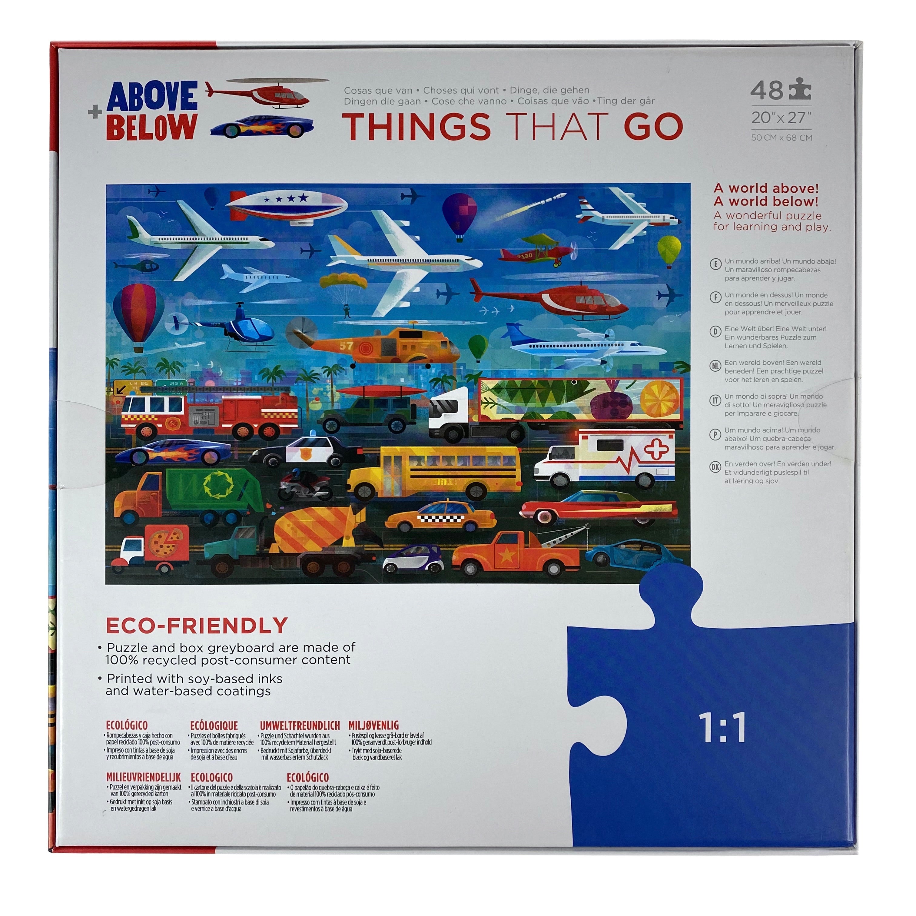 Above and Below Things That Go 48 Piece Puzzle    