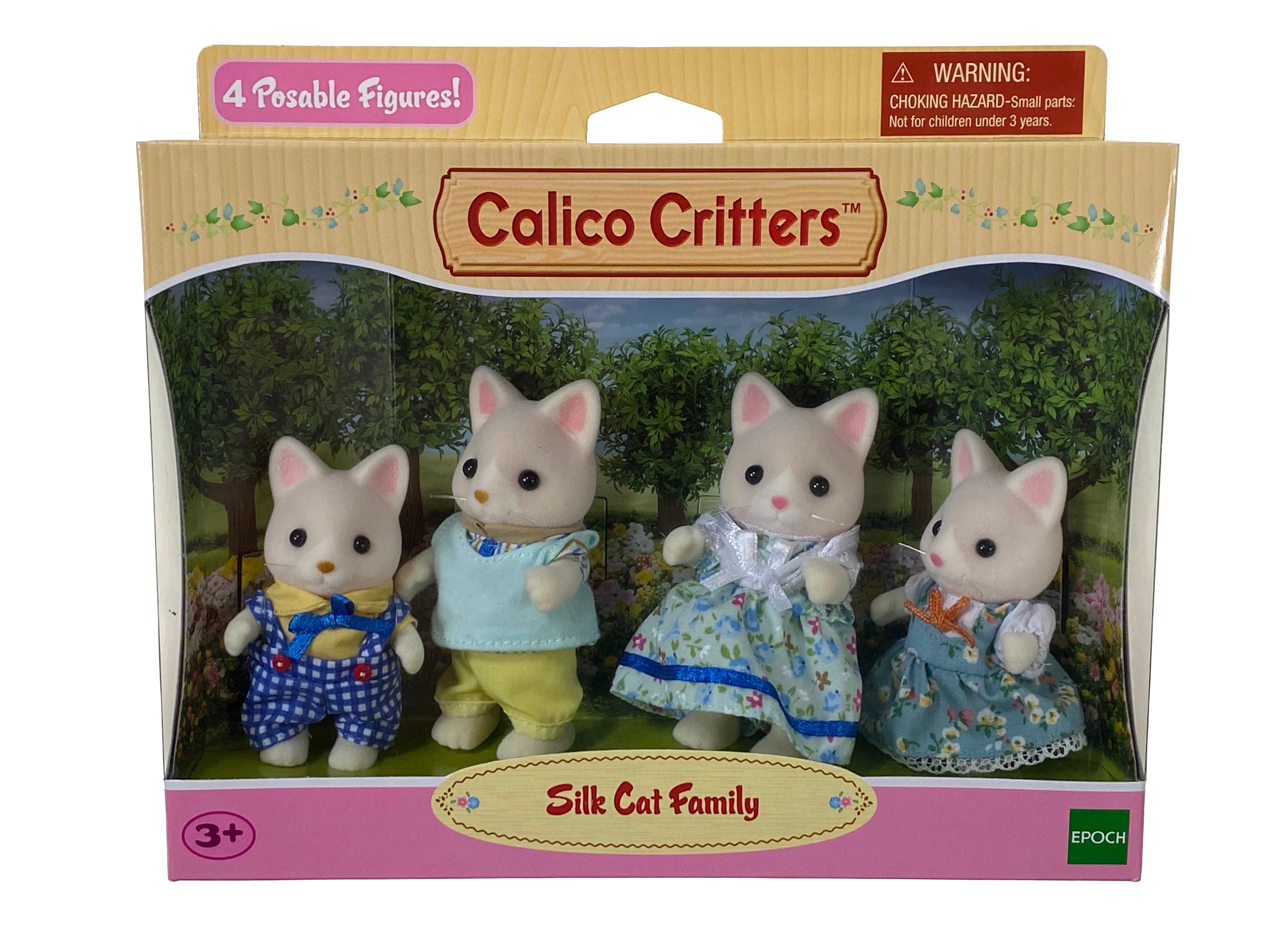 Calico Critters - Silk Cat Family    