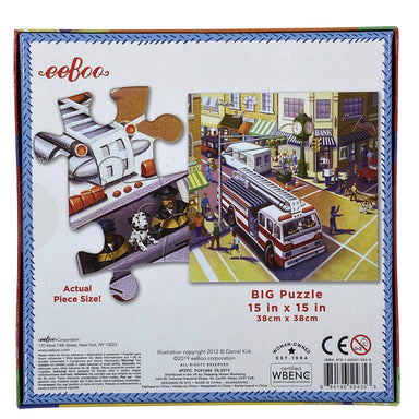 Fire Truck In The City 64 Piece Puzzle    