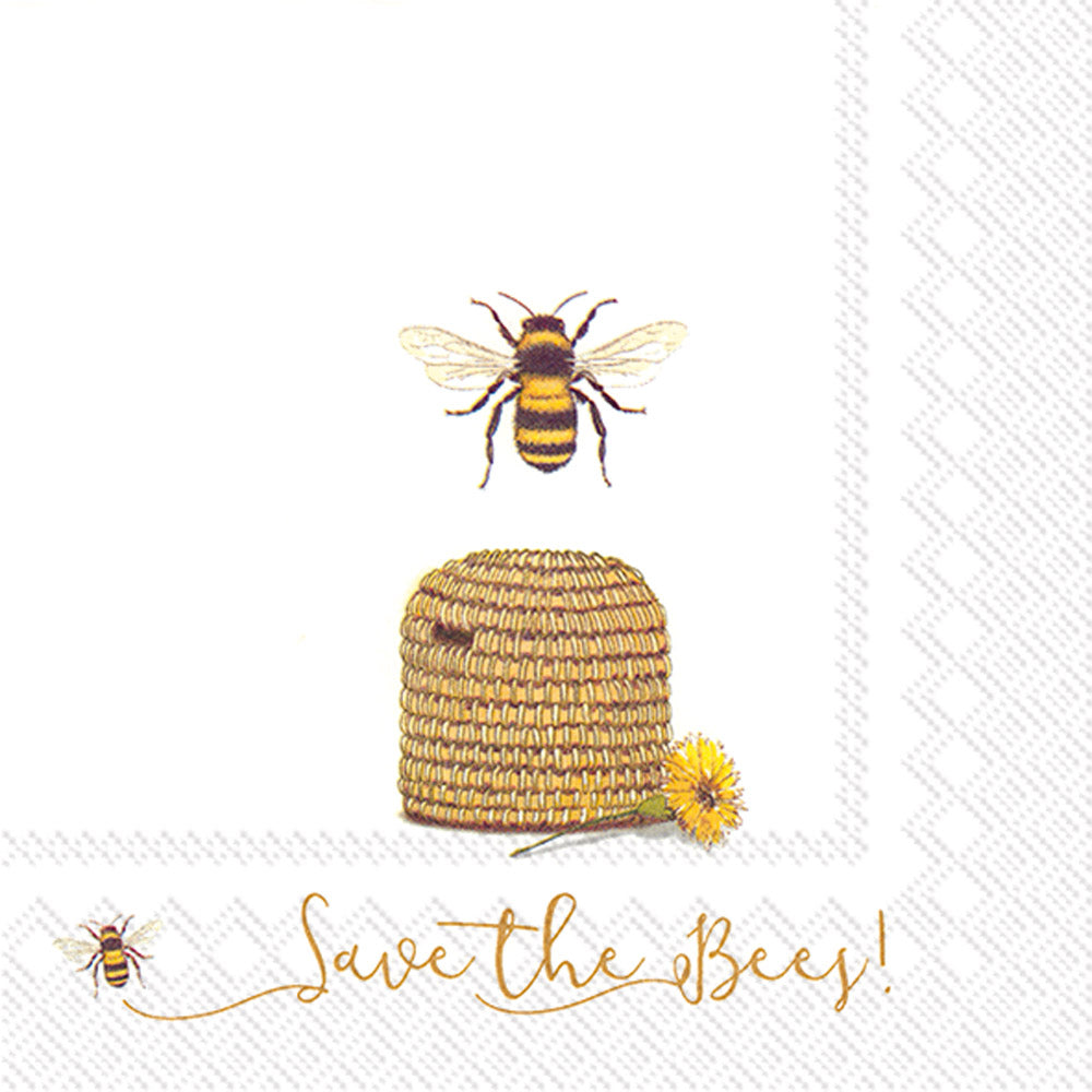 Save The Bees! - Luncheon Napkin    