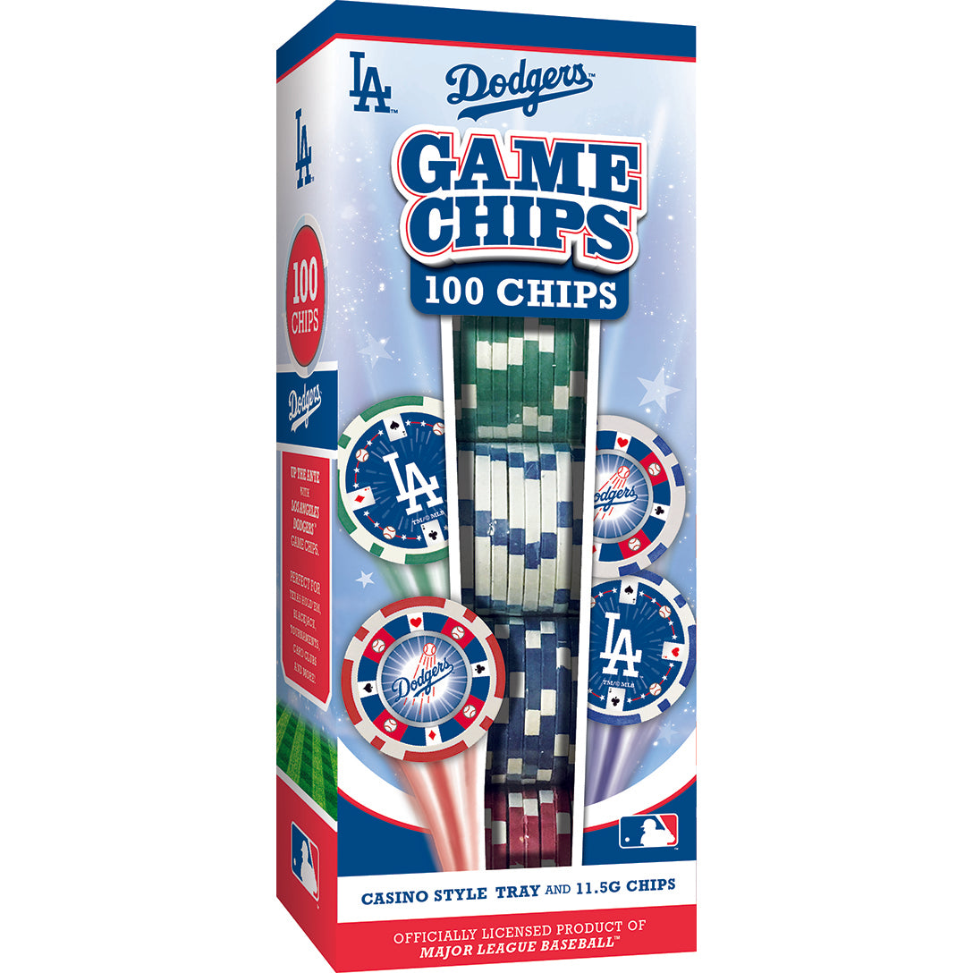 Los Angeles Dodgers 100 Poker Chips - 11.5gm    