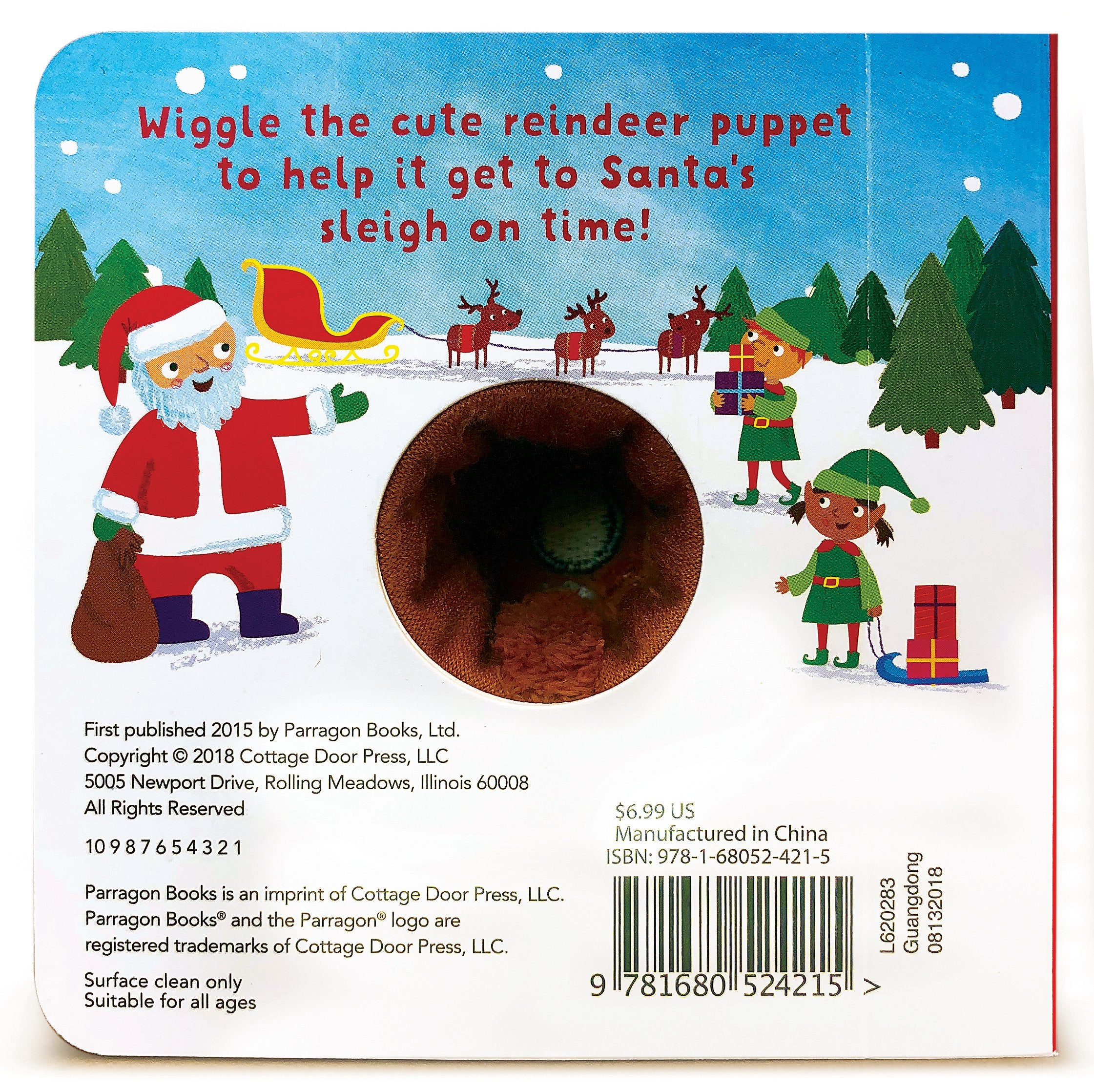 Jingle, Jangle, Little Reindeer - Finger Puppet Book    