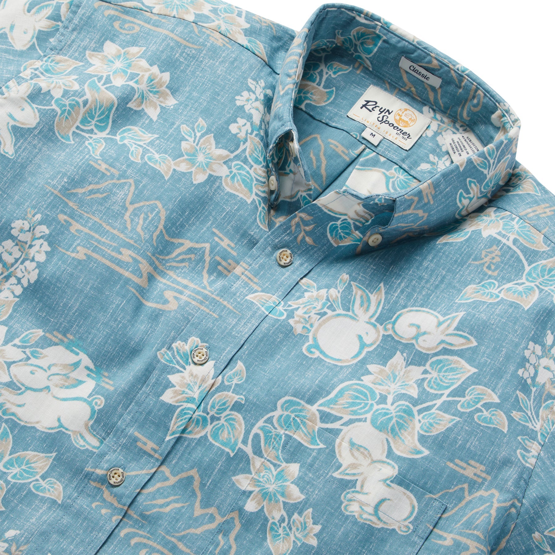 Reyn Spooner San Francisco Giants Classic Fit Hawaiian Shirt (scenic) Men's  Clothing in Blue for Men