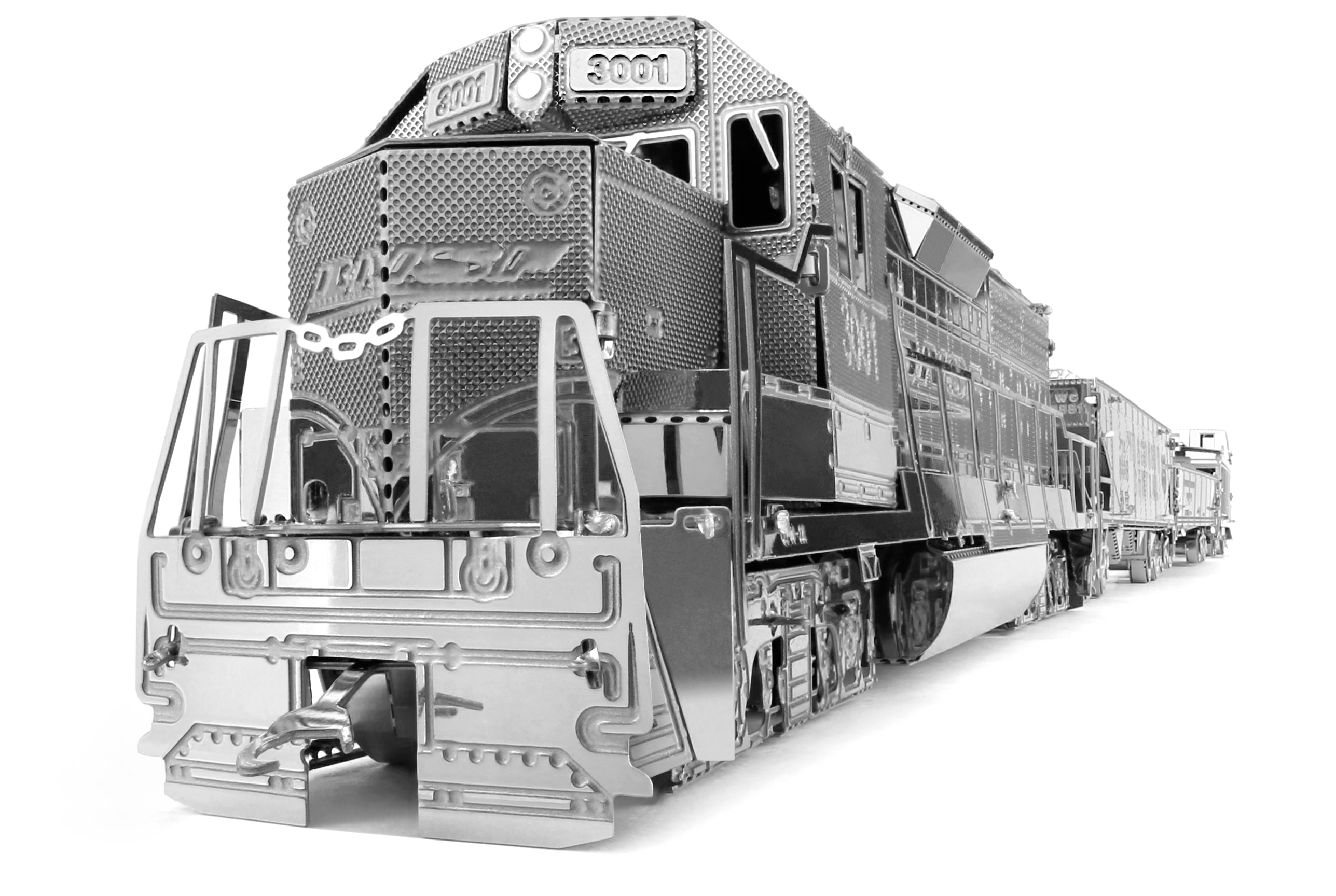 Metal Earth - Freight Train - Engine and 4 Cars    