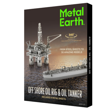 Metal Earth - Off Shore Oil Rig & Oil Tanker    