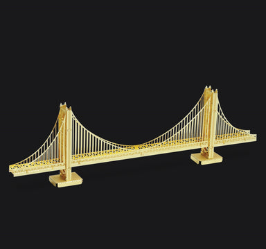 Metal Earth - Gold San Francisco Golden Gate Bridge    