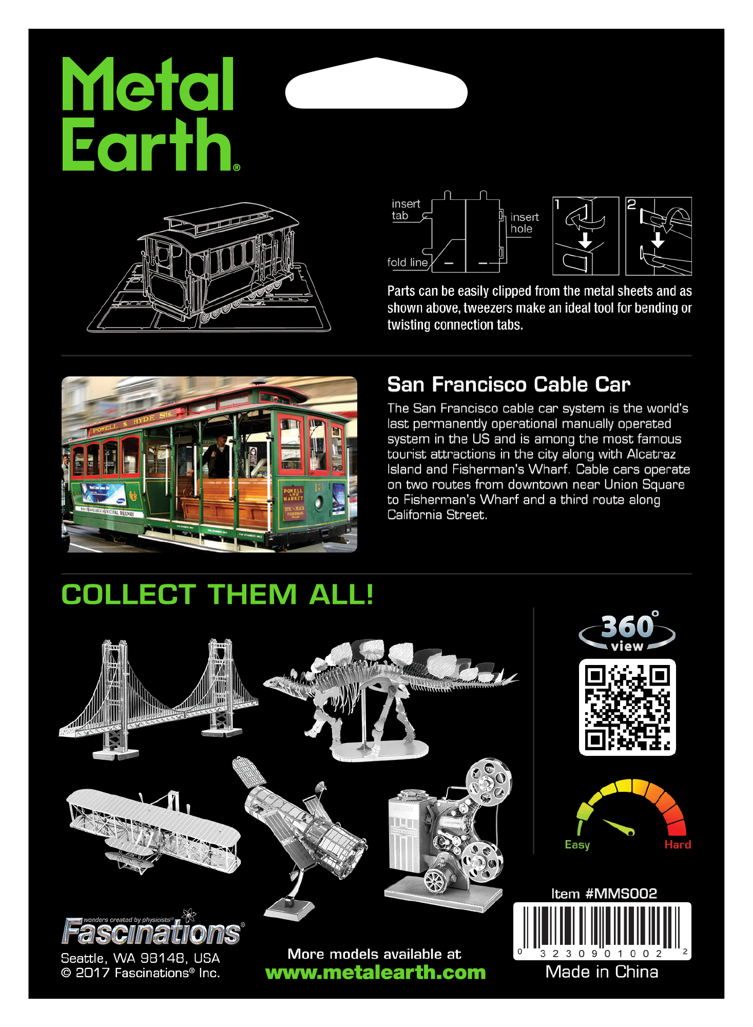 Metal Earth - San Francisco Cable Car    