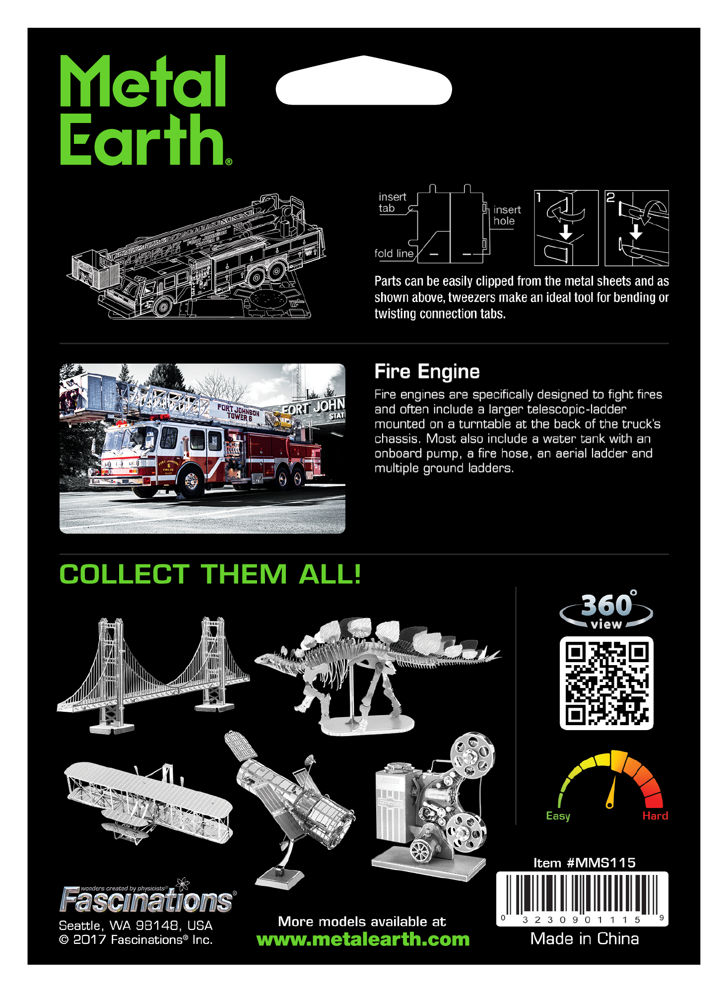 Metal Earth - Fire Engine    