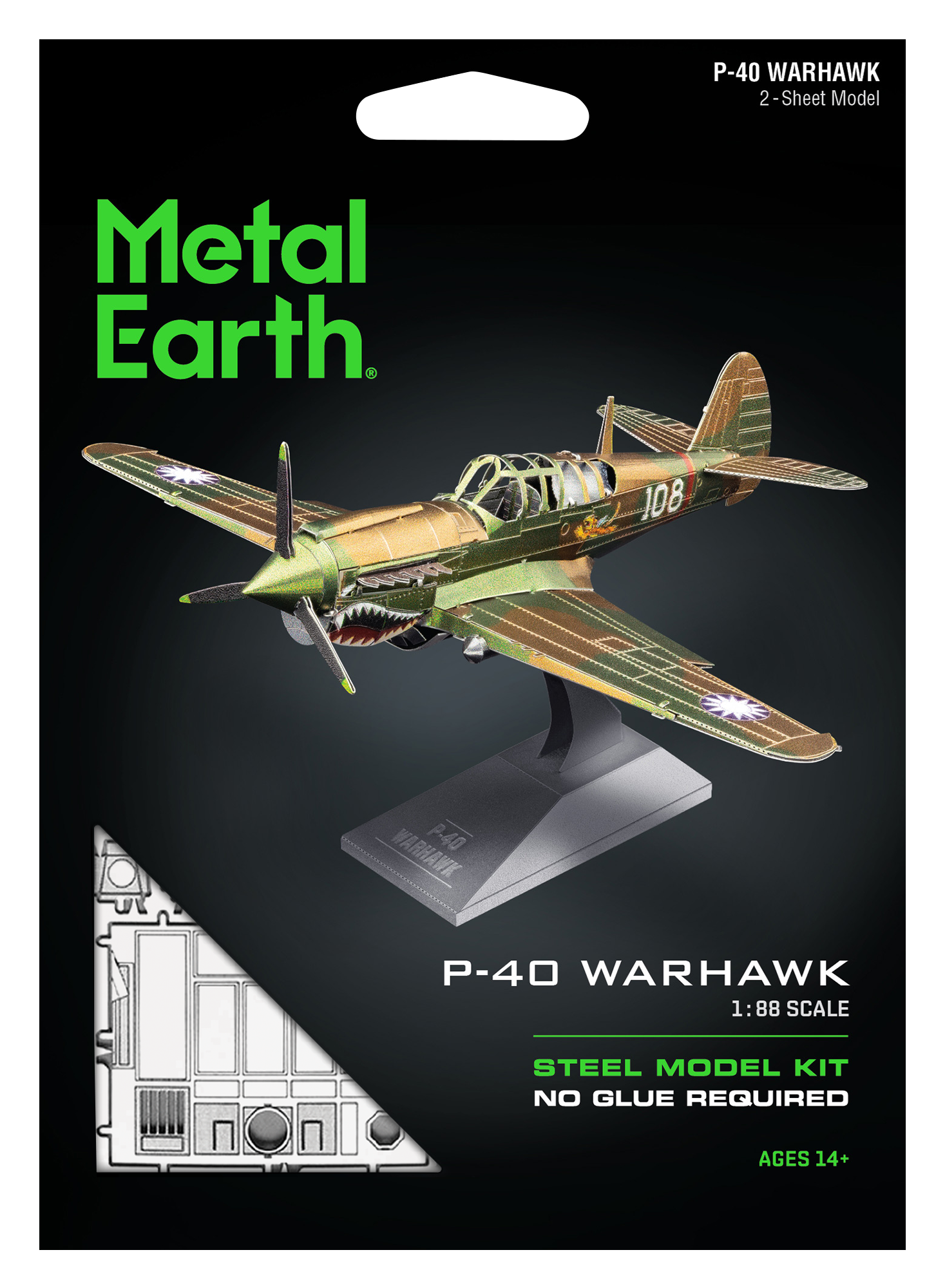 Metal Earth - P-40 Warhawk Airplane    