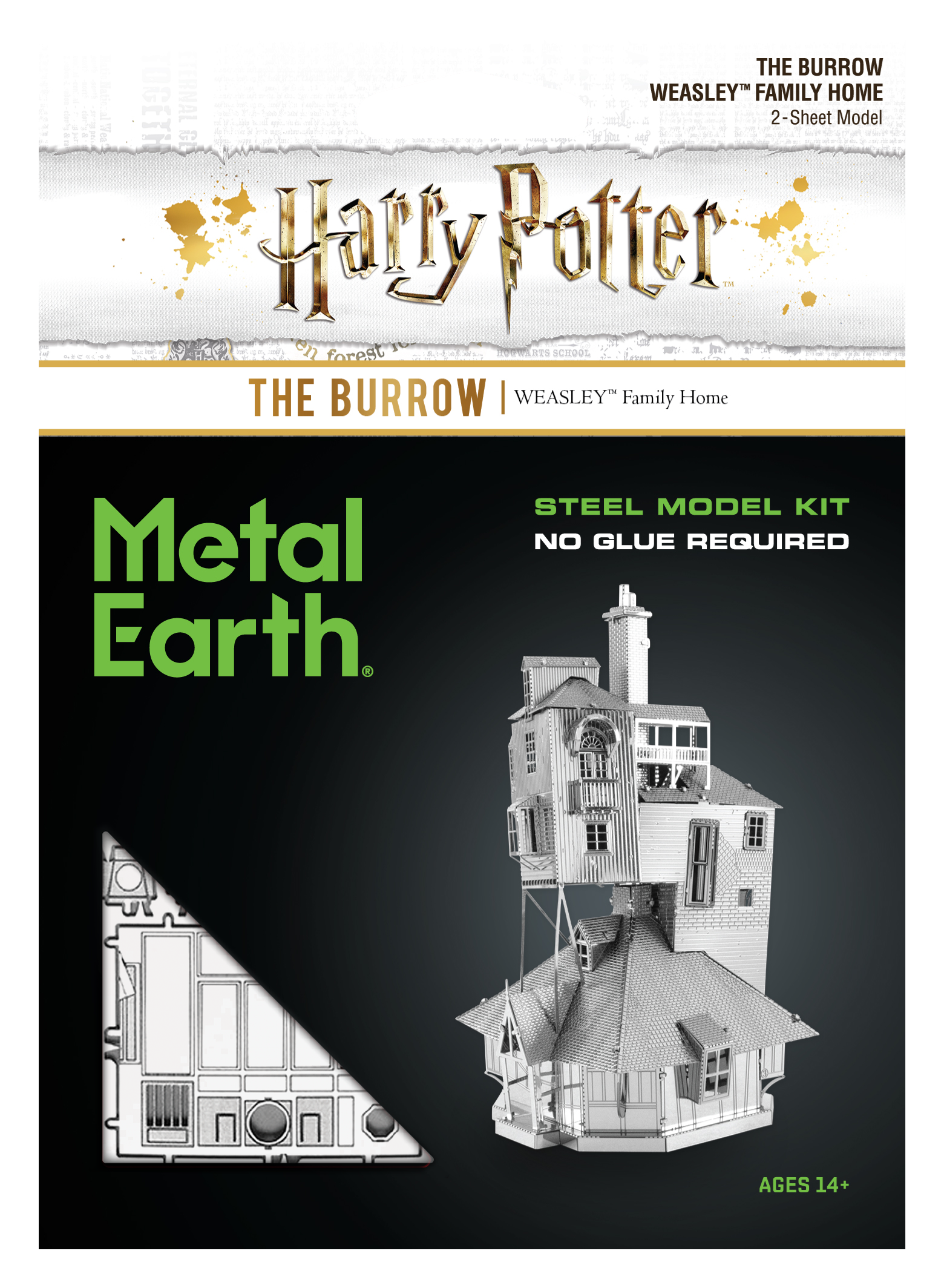 Metal Earth - Harry Potter The Burrow Weasley Family Home    