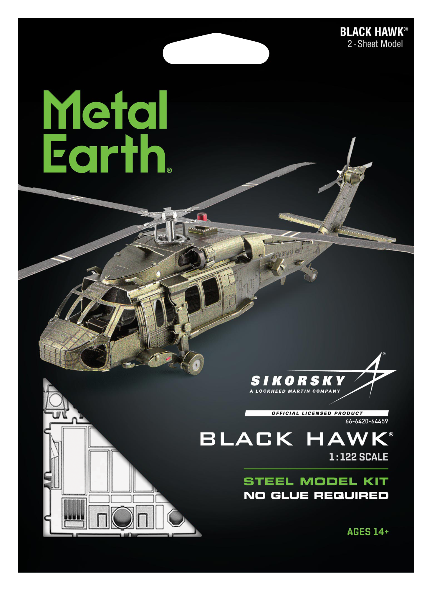 Metal Earth - Black Hawk Helicopter    