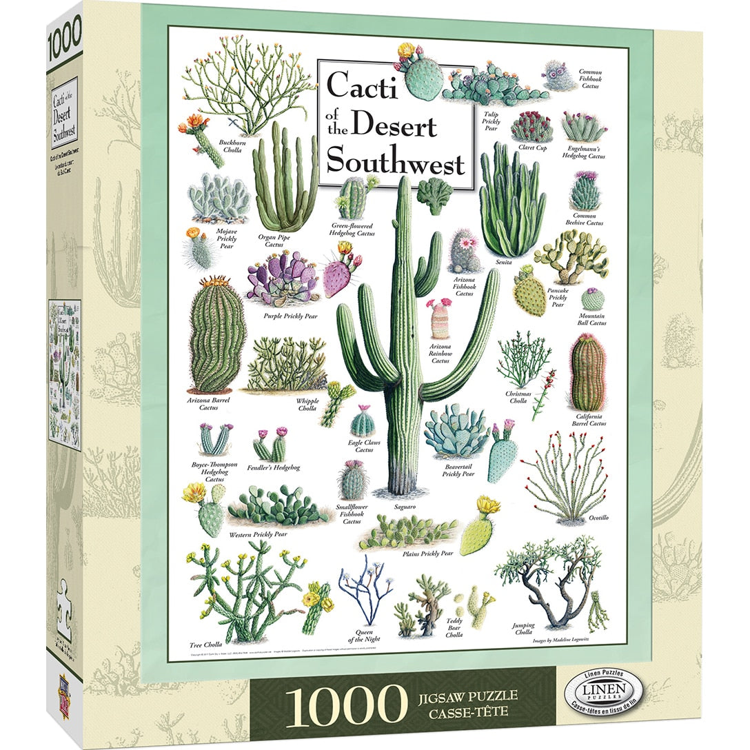 Cacti Of The Desert Southwest 1000 Piece Puzzle    