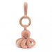 Jellycat Odell Octopus Wooden Ring Rattle    
