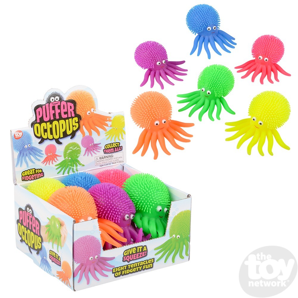Puffer Squeeze Octopus (Single) - Random Color
