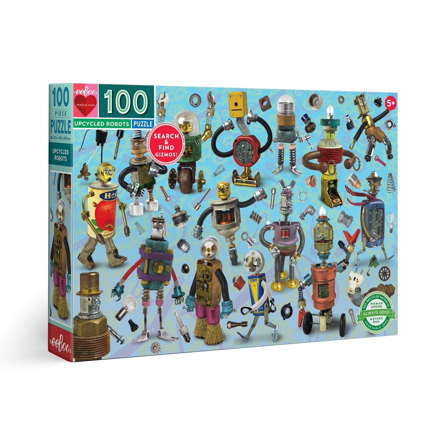 Upcycled Robots - 100 Piece Puzzle    