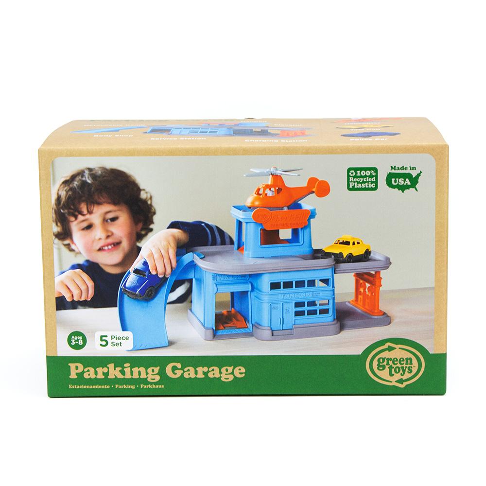 Green Toy Parking Garage    