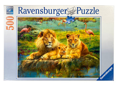 Lions In The Savannah 500 Piece Puzzle    