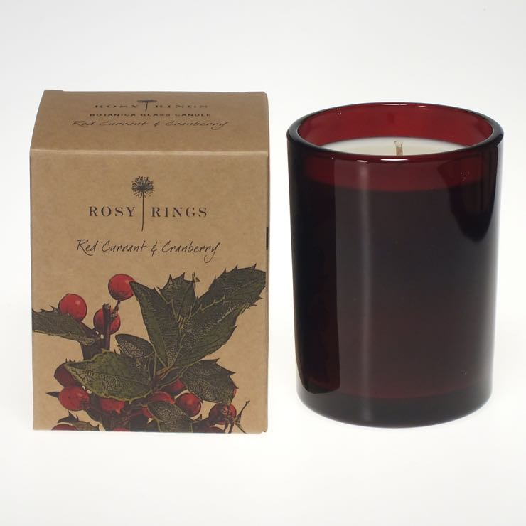 Red Currant and Cranberry Botanica Glass Candle    