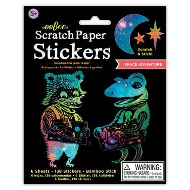 Scratch Paper Stickers - Space Adventure    