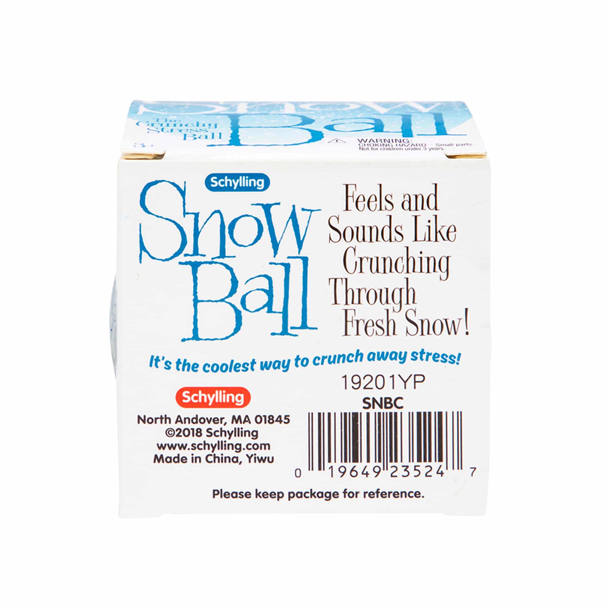 Snow Ball - Crunchy Stress Ball    