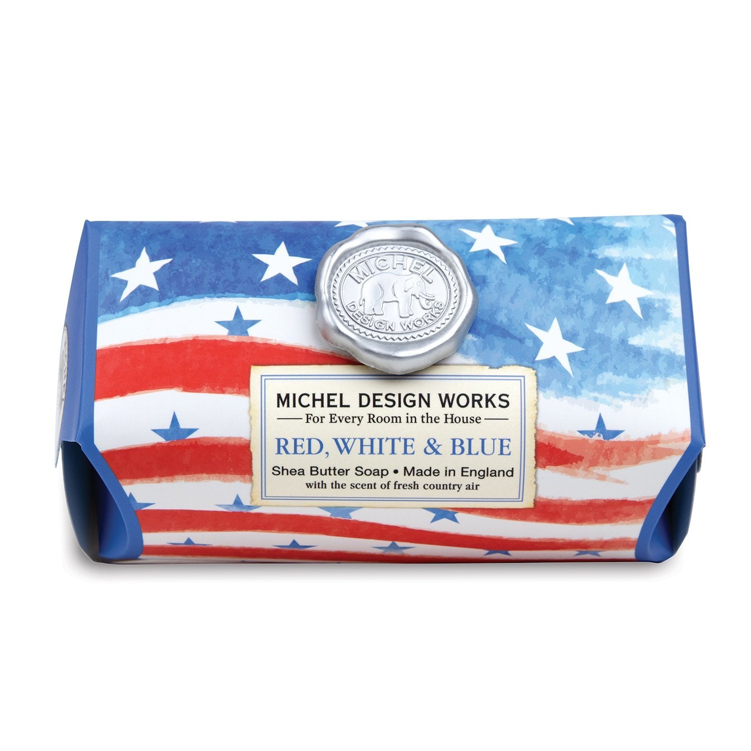 Red, White & Blue - Large Shea Buttter Soap    