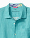 Tommy Bahama Short Sleeve Sea Glass Linen Camp Shirt    