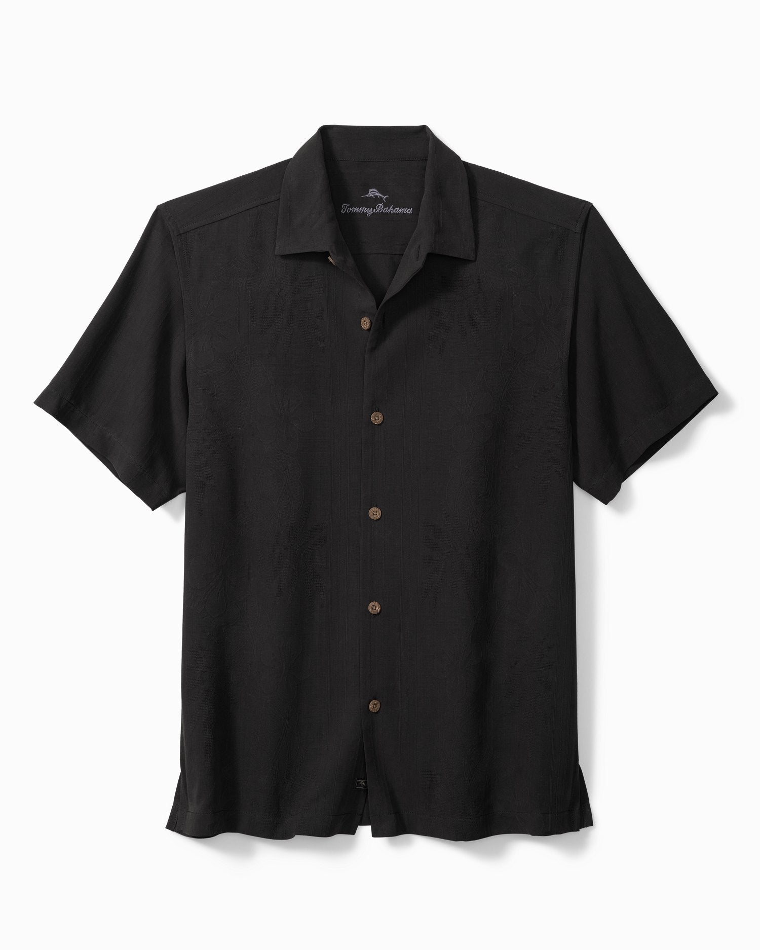 San Francisco Giants Tommy Bahama Silk Camp Button-Up Shirt - Black