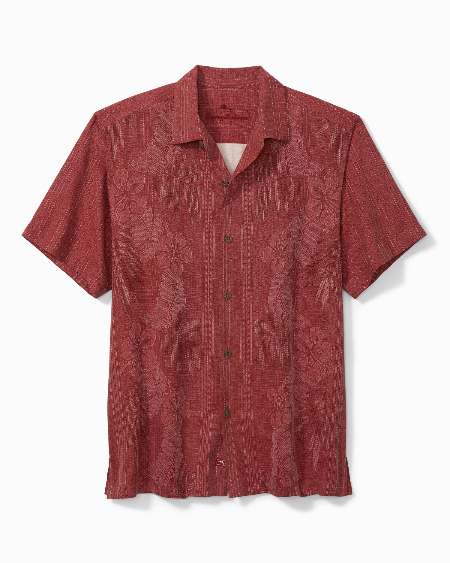 Tommy Bahama Men's White Boston Red Sox Go Big or Home Camp Button-Up Shirt
