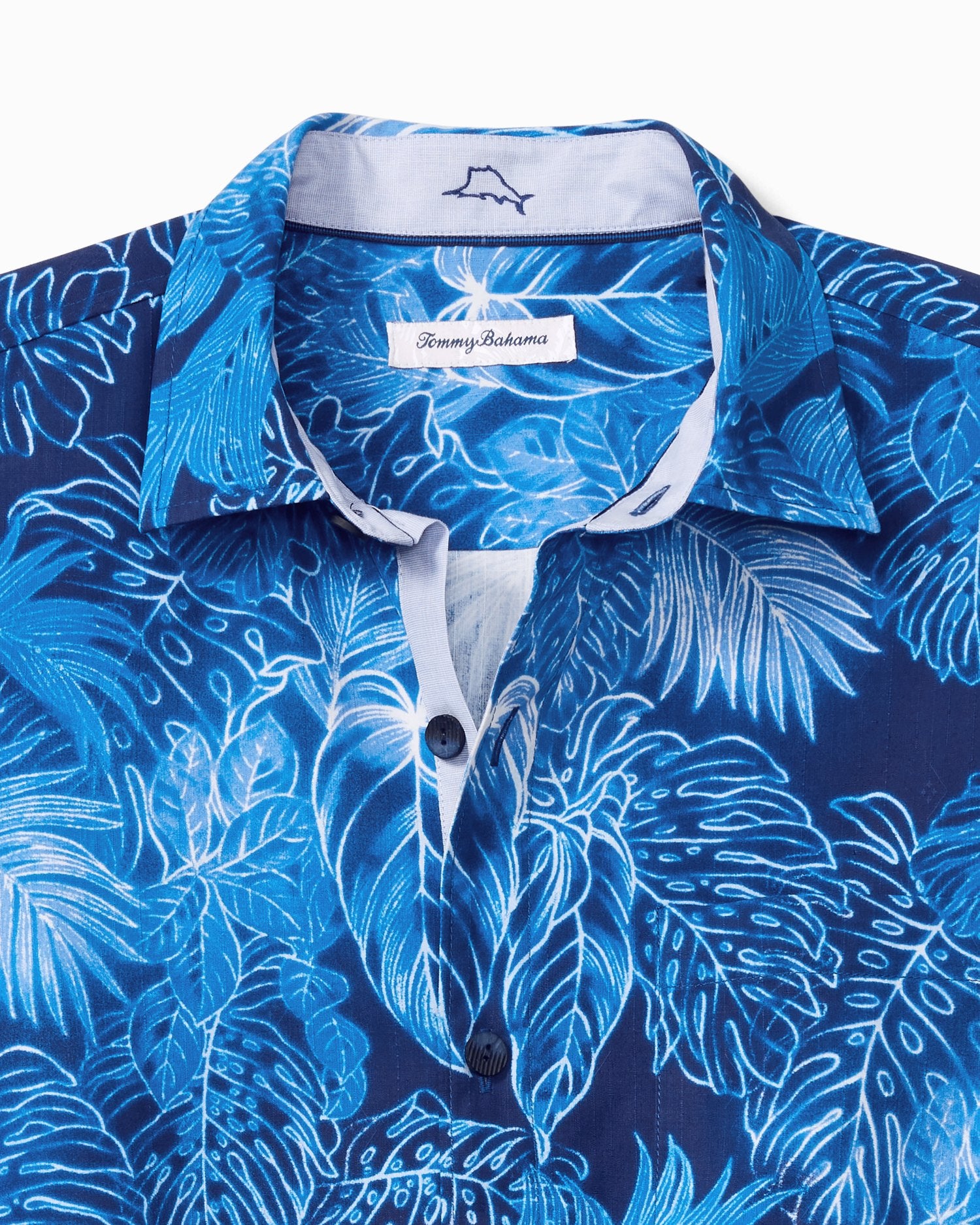 Men's Tommy Bahama Gray Dallas Cowboys Coconut Point Frondly Fan Camp  IslandZone Button-Up Shirt