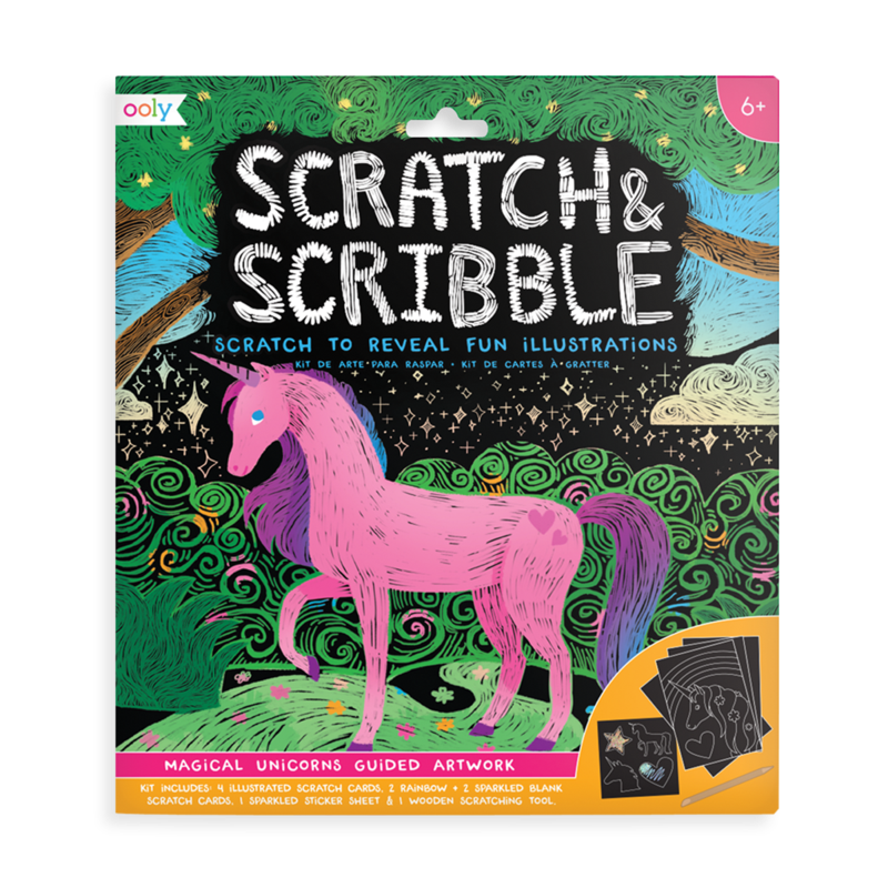 Scratch and Scribble Scratch Art - Magical Unicorns    