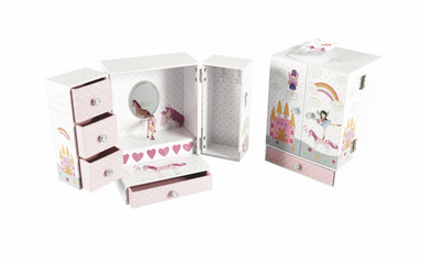Musical Jewelry Box - Fairy Unicorn Wardrobe    