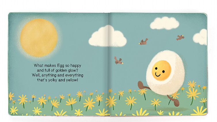 Jellycat Board Book - The Happy Egg    