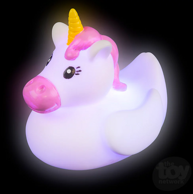 Light Up Unicorn Duck Bath Toy    