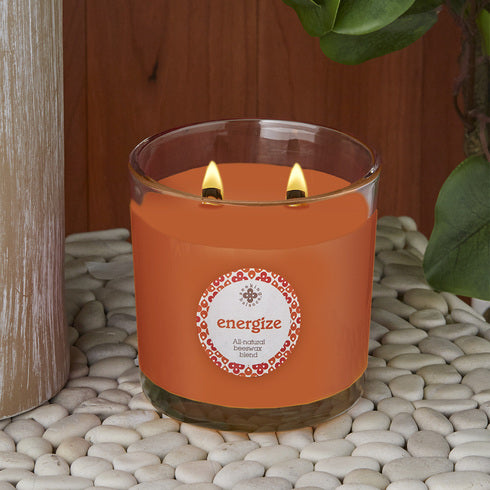 Root Candles Seeking Balance 2 Wick Spa Candle - Energize    