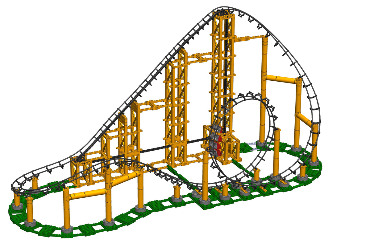 CDX Blocks Sidewinder Roller Coaster - 848 Pieces — Bird in Hand